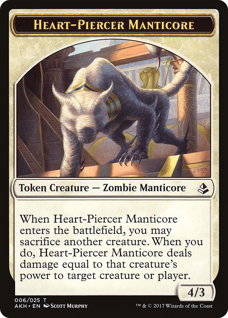 2017 Magic: The Gathering Amonkhet Tokens 2017 Magic: The Gathering Amonkhet Tokens #6 trading card