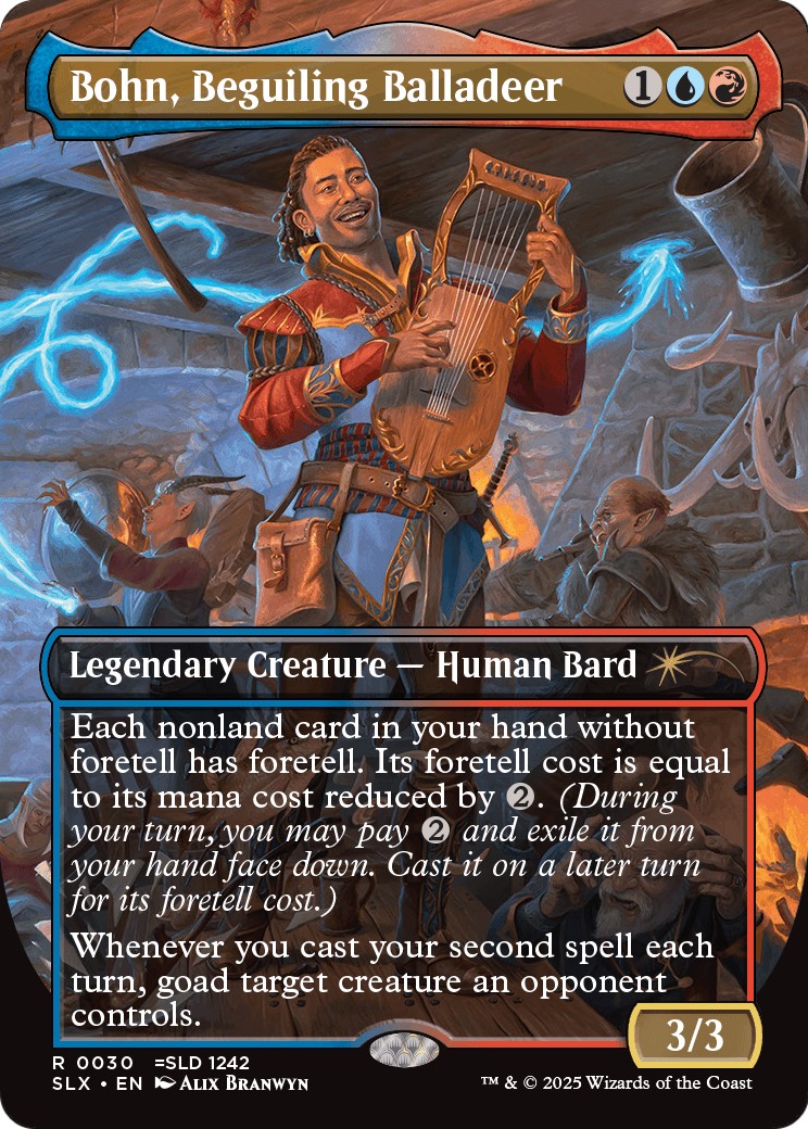 2025 Magic: The Gathering Universes Within Bohn, Beguiling Balladeer #30 trading card
