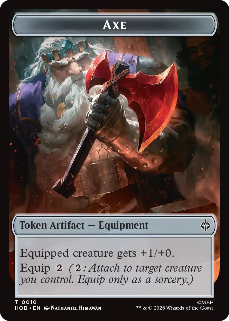 2026 Magic: The Gathering The Hobbit Tokens Axe #10 trading card