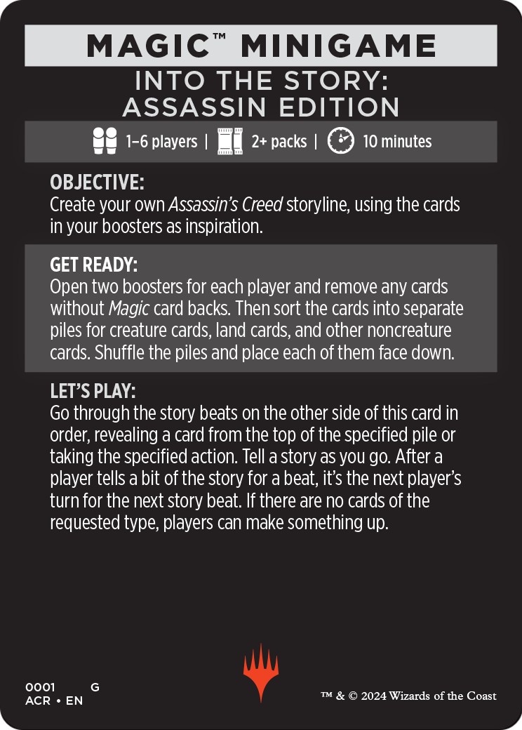 Into the Story: Assassin Edition // Story Beats - Image 1