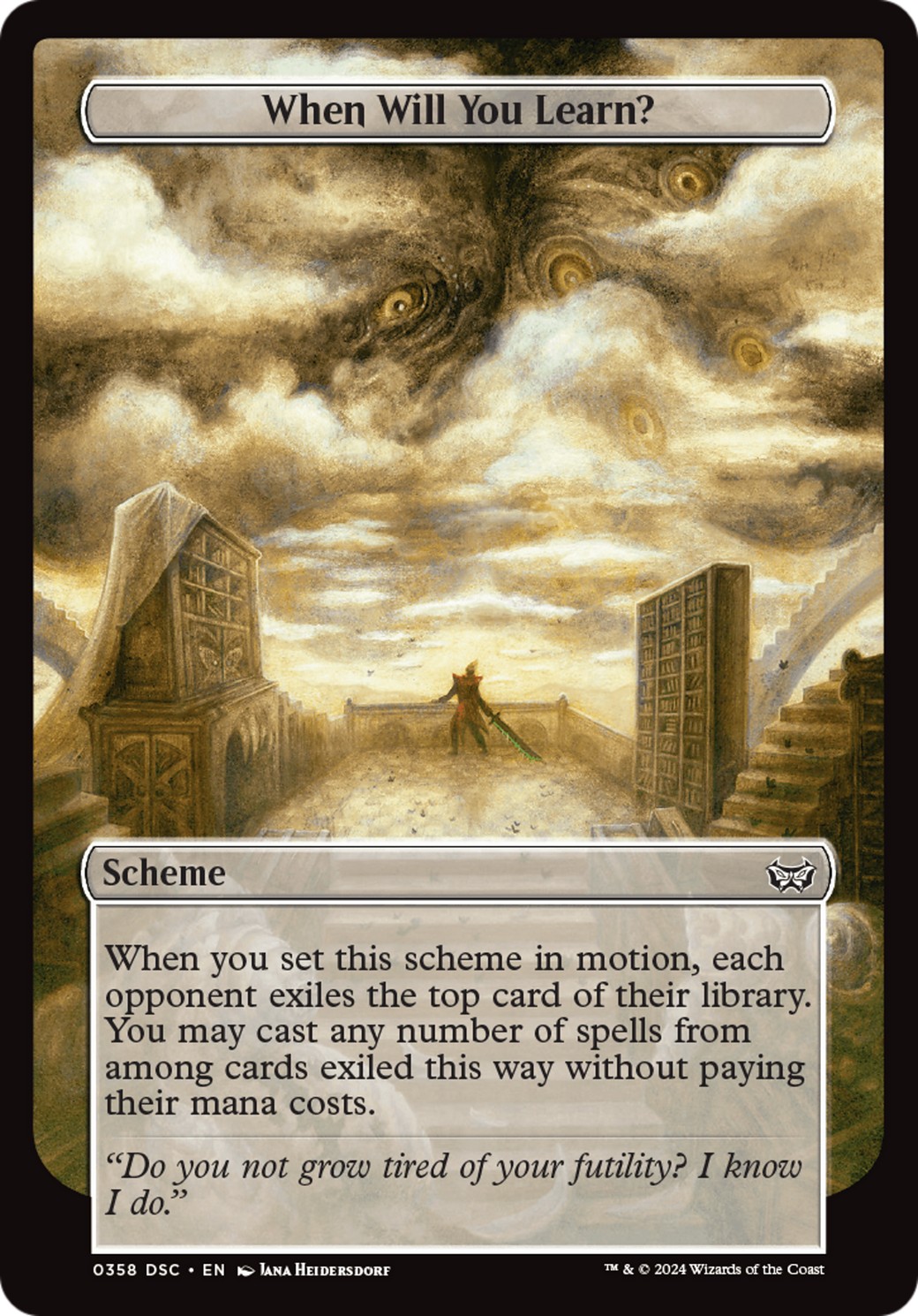 2024 Magic: The Gathering Duskmourn: House of Horror 2024 Magic: The Gathering Duskmourn: House of Horror #358 trading card