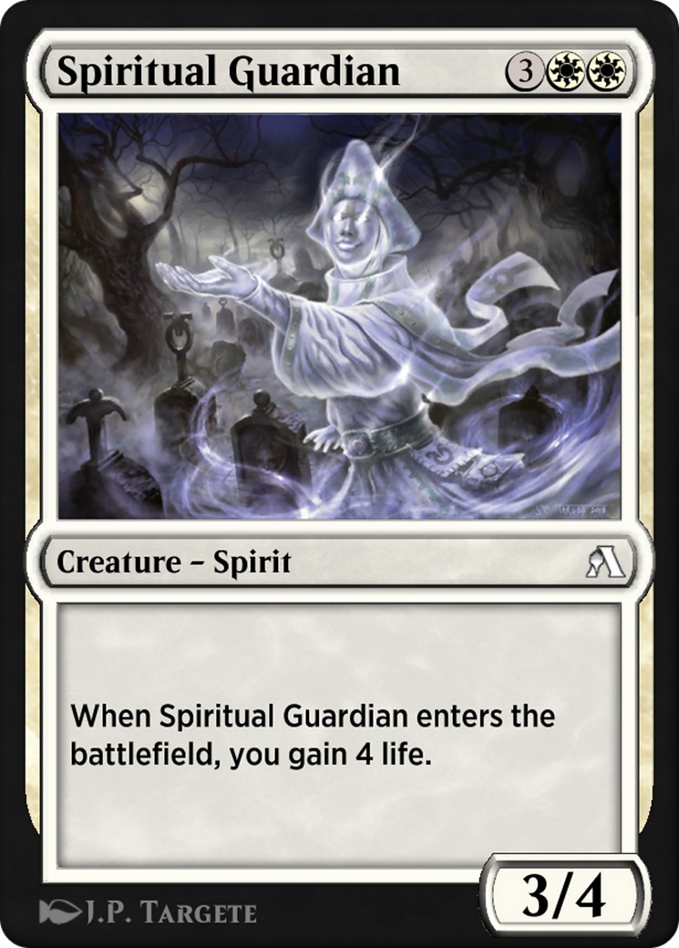 2018 Magic: The Gathering Arena New Player Experience Cards Spiritual Guardian #11 trading card