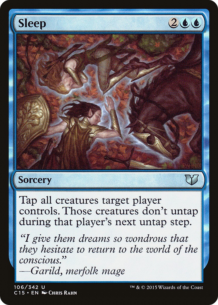 2015 Magic: The Gathering Commander Sleep #106 trading card