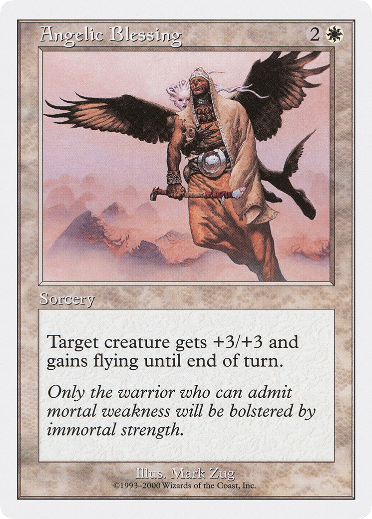 2000 Magic: The Gathering Starter Angelic Blessing #1 trading card