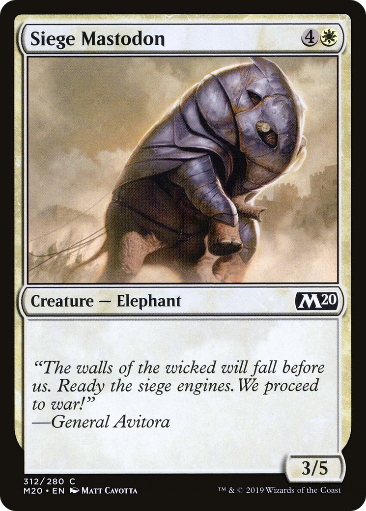 2019 Magic: The Gathering Core Set 2019 Magic: The Gathering Core Set #312 trading card