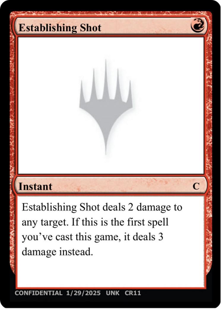 2025 Magic: The Gathering Unknown Event Establishing Shot #CR11a trading card
