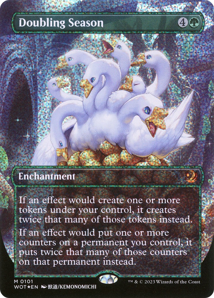 2023 Magic: The Gathering Wilds of Eldraine: Enchanting Tales Doubling Season #101 trading card