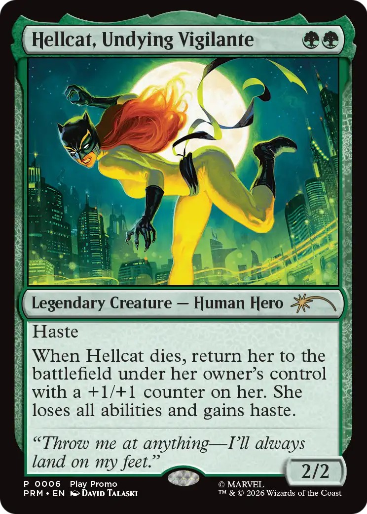 2026 Magic: The Gathering Wizards Play Network Hellcat, Undying Vigilante #13 trading card