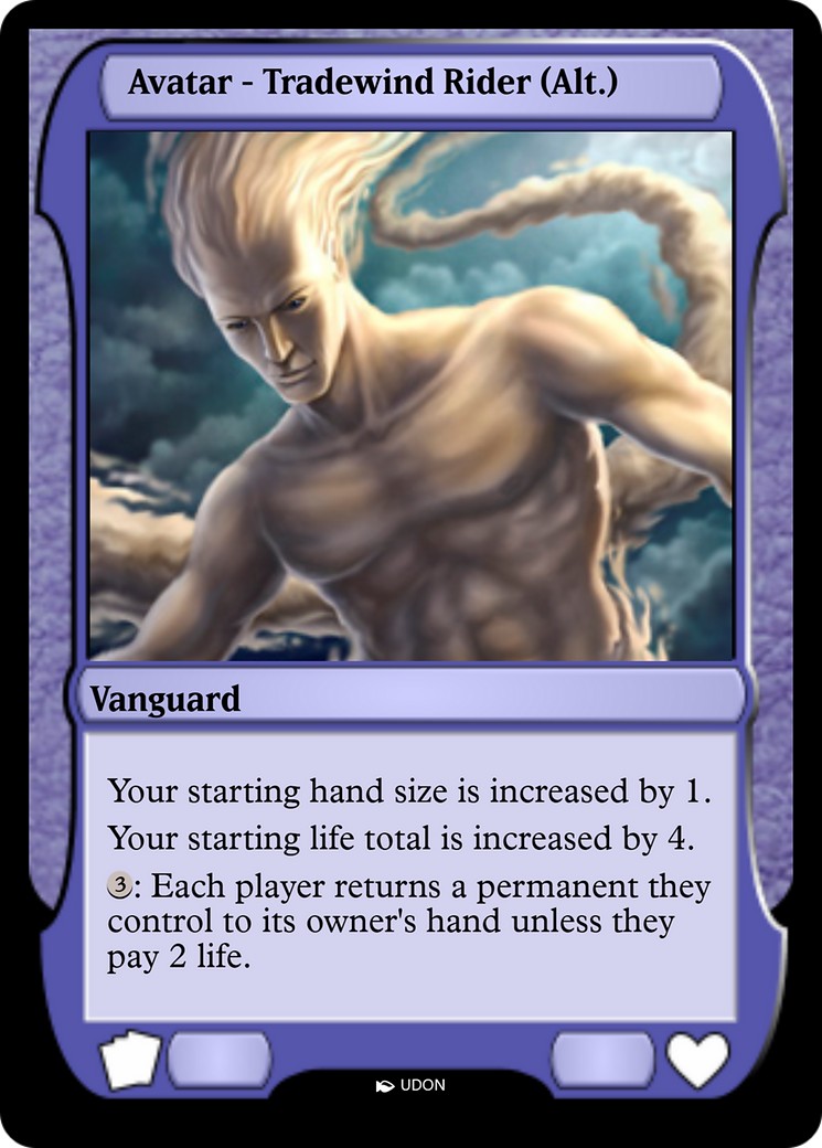 2003 Magic: The Gathering Magic Online Avatars Tradewind Rider Avatar #104 trading card