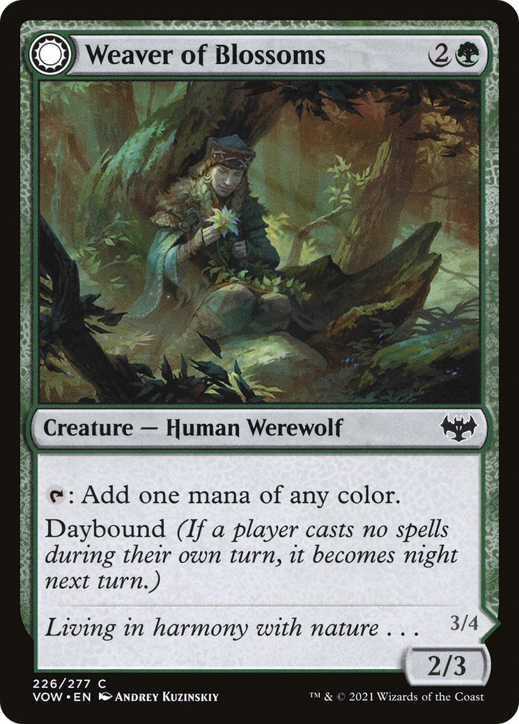 Weaver of Blossoms // Blossom-Clad Werewolf - Image 1