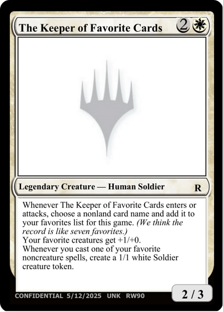2025 Magic: The Gathering Unknown Event 2025 Magic: The Gathering Unknown Event #RW90c trading card