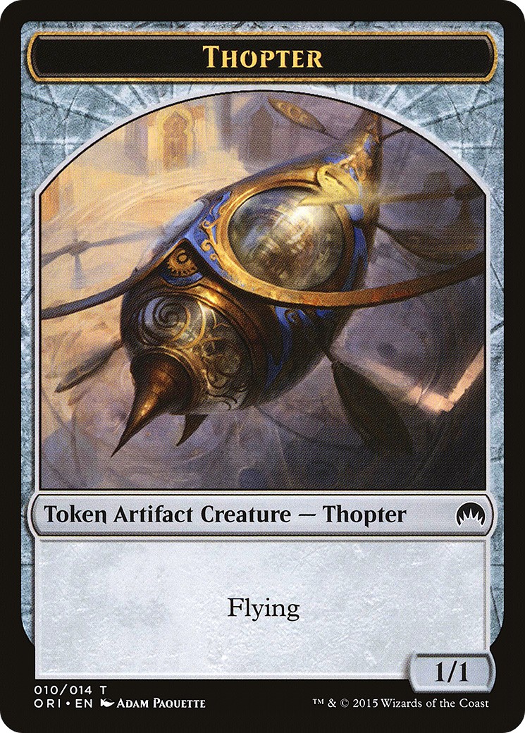 2015 Magic: The Gathering Magic Origins Tokens Thopter #10 trading card
