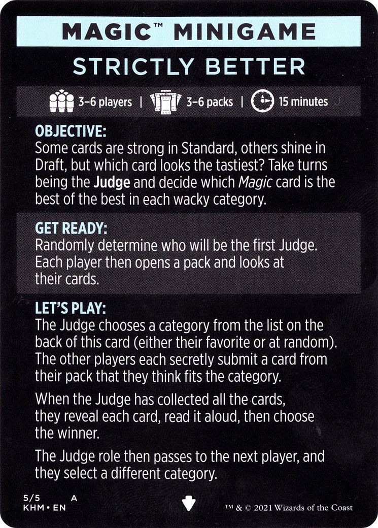 2021 Magic: The Gathering Kaldheim Minigames 2021 Magic: The Gathering Kaldheim Minigames #5 trading card