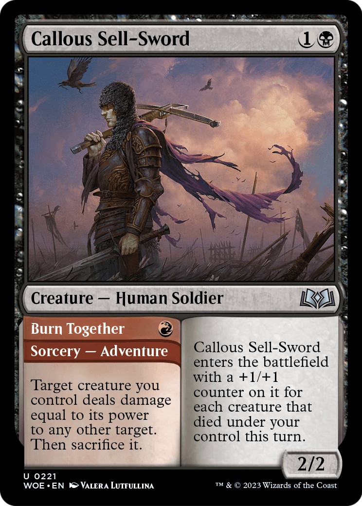 Callous Sell-Sword // Burn Together - Image 1