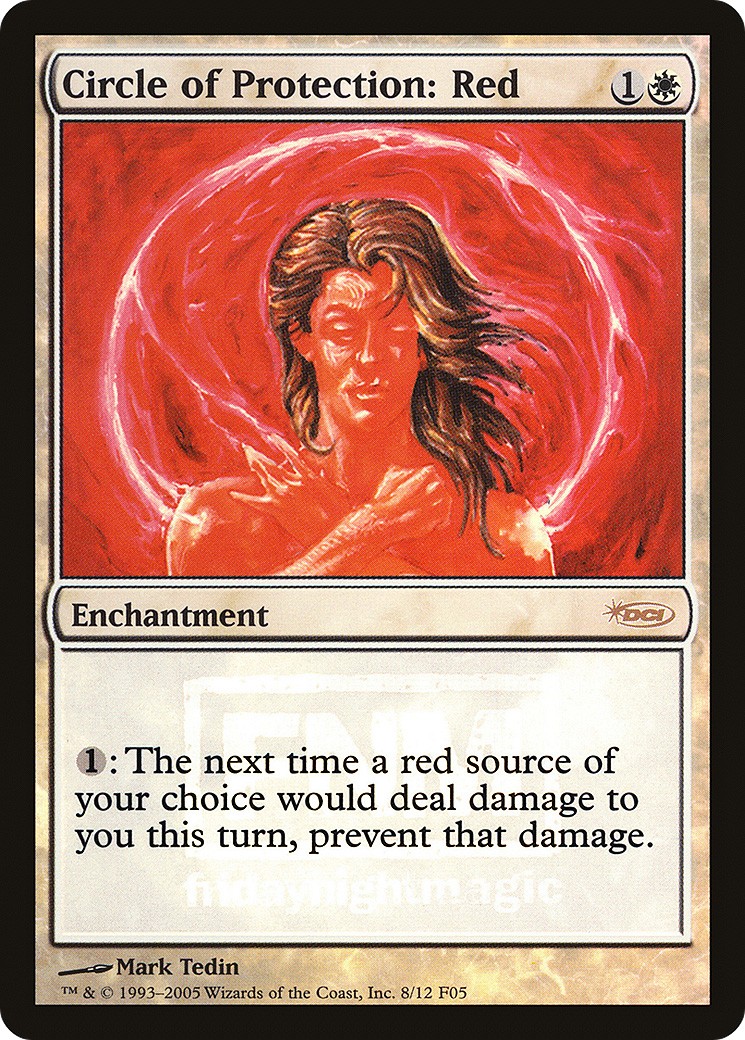 2005 Magic: The Gathering Friday Night Magic Circle of Protection: Red #8 trading card
