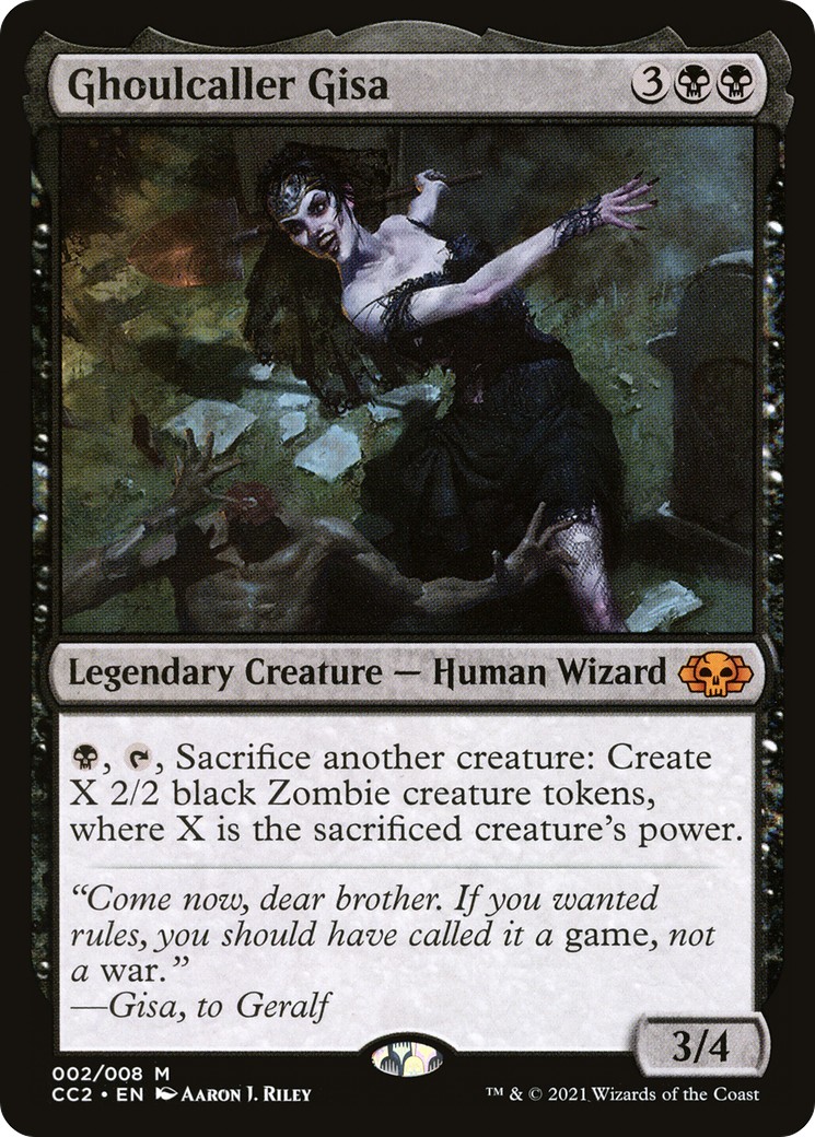 2022 Magic: The Gathering Commander Collection: Black Ghoulcaller Gisa #2 trading card