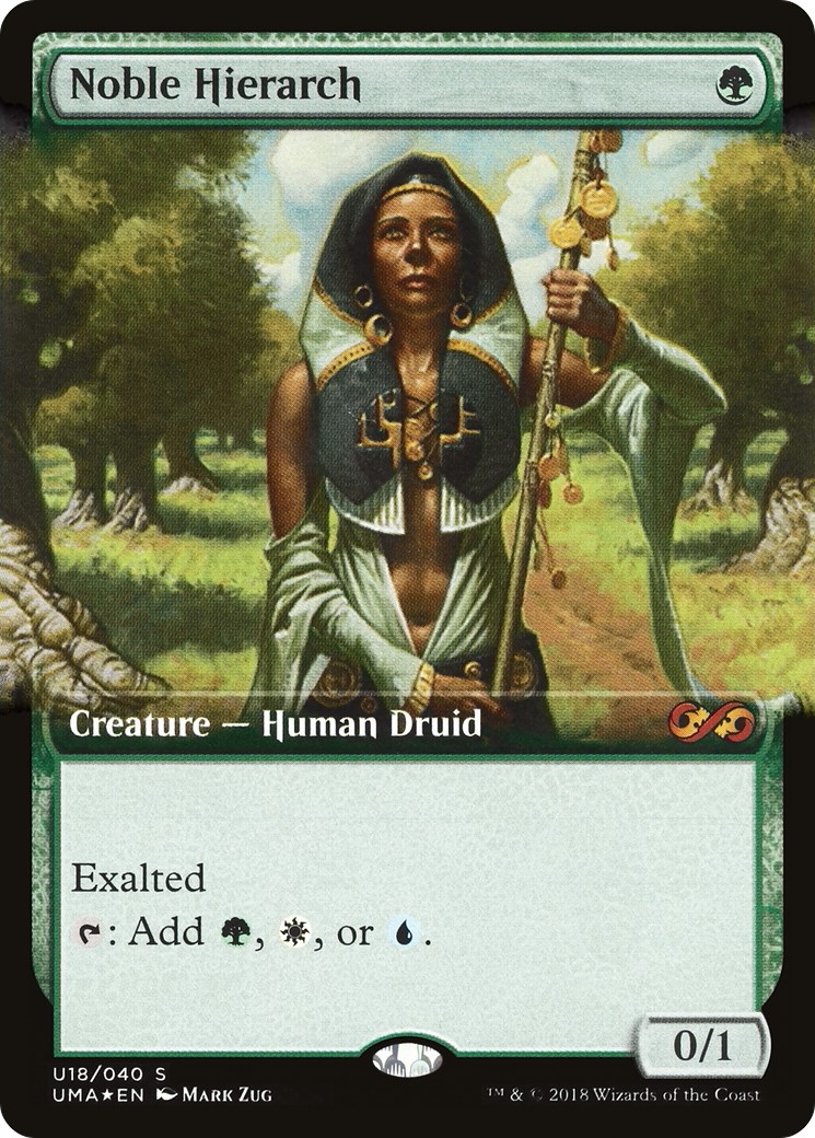 2018 Magic: The Gathering Ultimate Box Topper Noble Hierarch #U18 trading card
