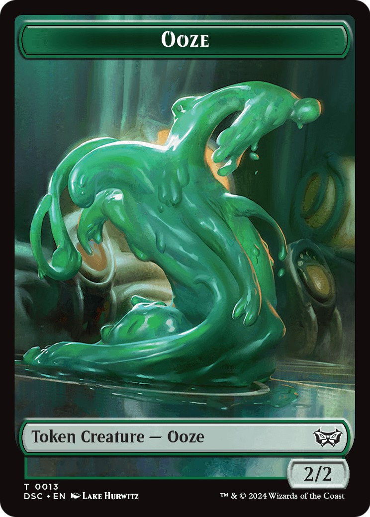 2024 Magic: The Gathering Duskmourn Commander Tokens Ooze #13 trading card
