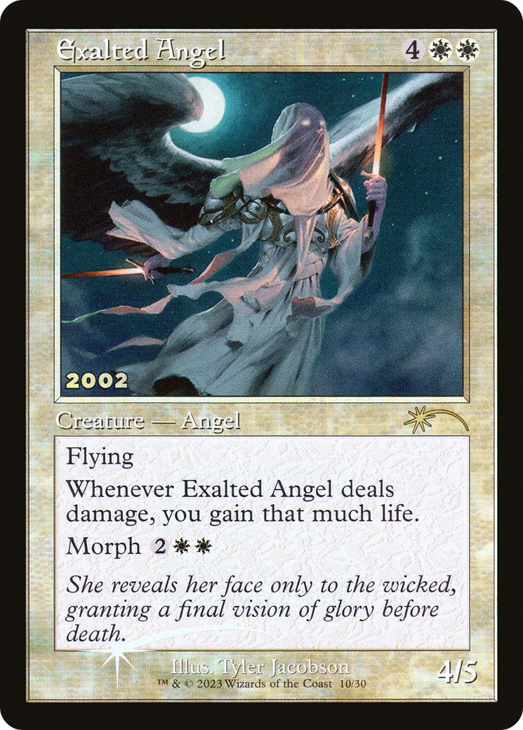 2022 Magic: The Gathering 30th Anniversary Play Promos Exalted Angel #10 trading card