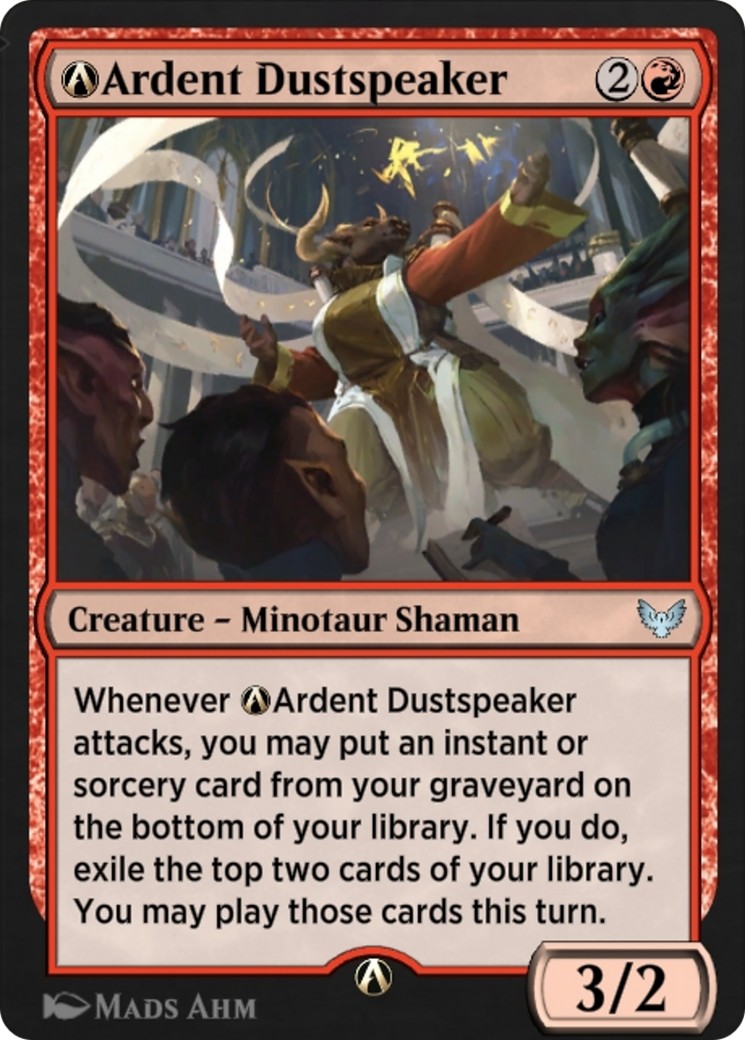 2022 Magic: The Gathering Strixhaven: School of Mages A-Ardent Dustspeaker #A-92 trading card