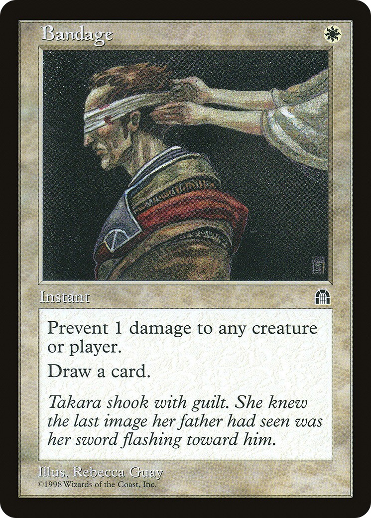 1998 Magic: The Gathering Stronghold Bandage #1 trading card