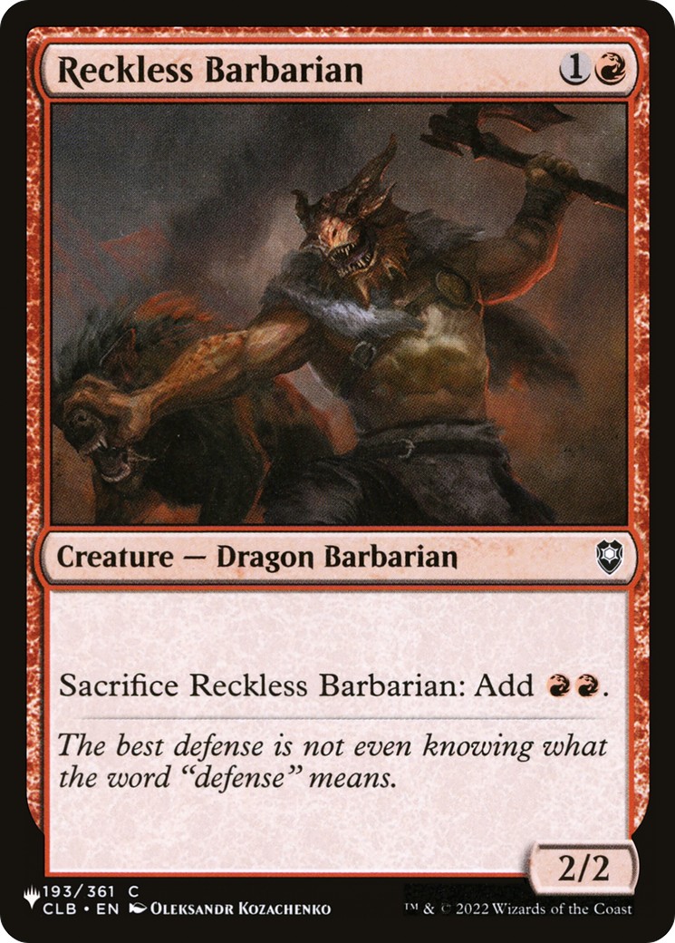 2024 Magic: The Gathering The List 2024 Magic: The Gathering The List #CLB-193 trading card