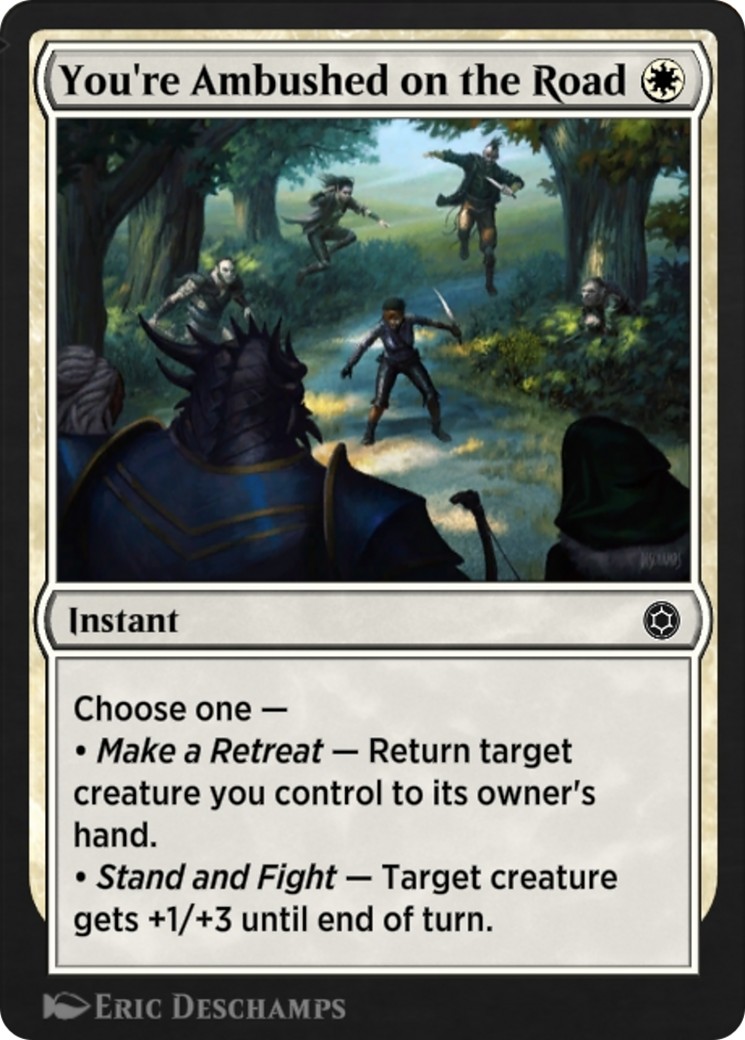 2022 Magic: The Gathering Alchemy Horizons: Baldur's Gate You're Ambushed on the Road #107 trading card