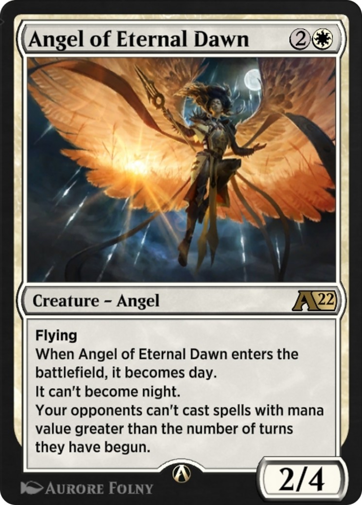 2021 Magic: The Gathering Alchemy: Innistrad Angel of Eternal Dawn #1 trading card