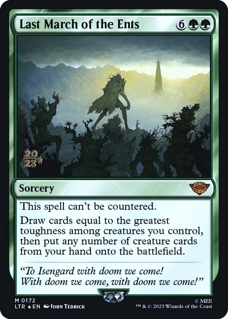 2023 Magic: The Gathering Tales of Middle-earth Promos 2023 Magic: The Gathering Tales of Middle-earth Promos #172s trading c