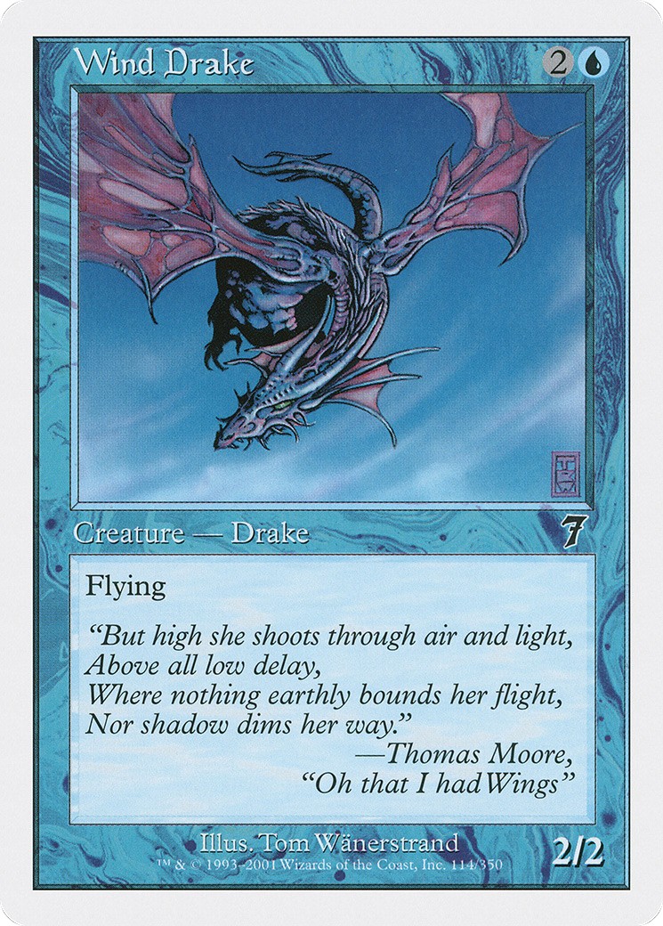 Wind Drake (Common · Normal) · 2001 · Seventh Edition