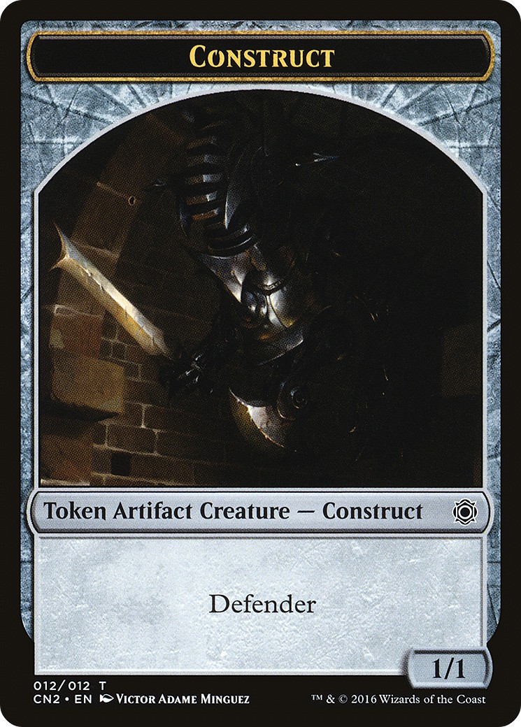 2016 Magic: The Gathering Conspiracy: Take the Crown Tokens Construct #12 trading card
