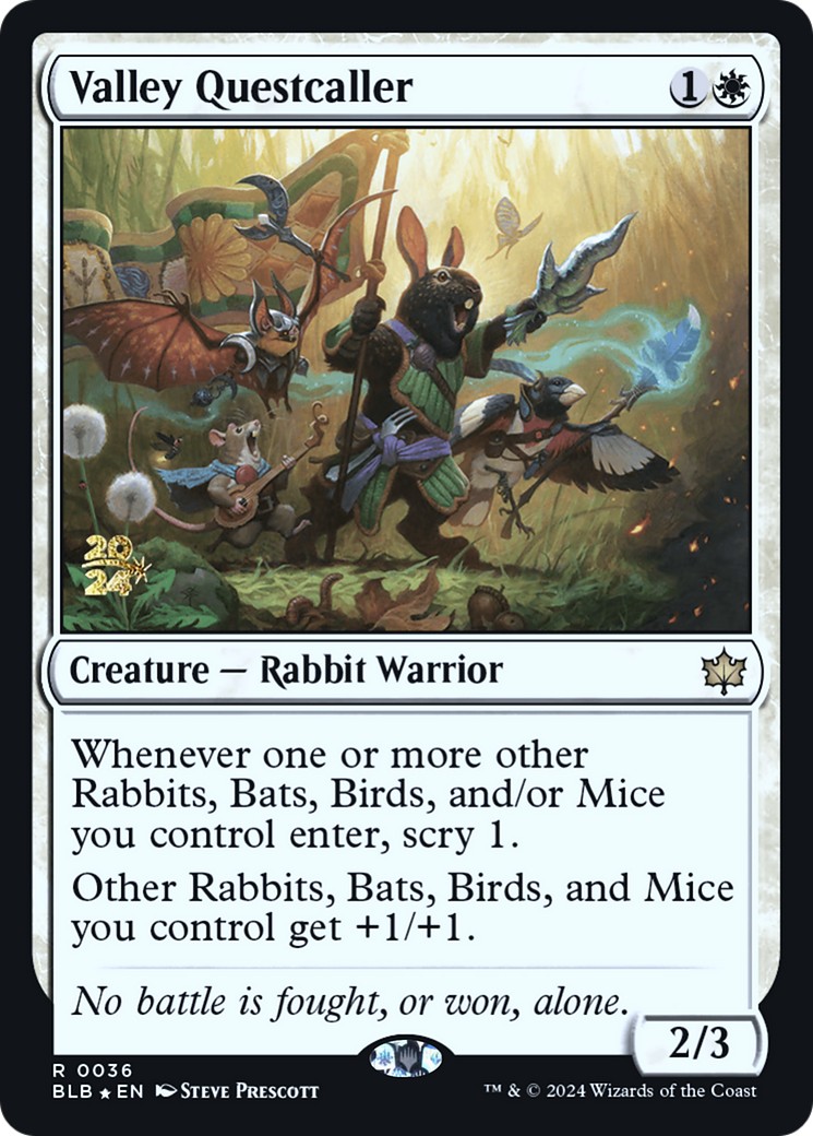 2024 Magic: The Gathering Bloomburrow Promos 2024 Magic: The Gathering Bloomburrow Promos #36s trading card