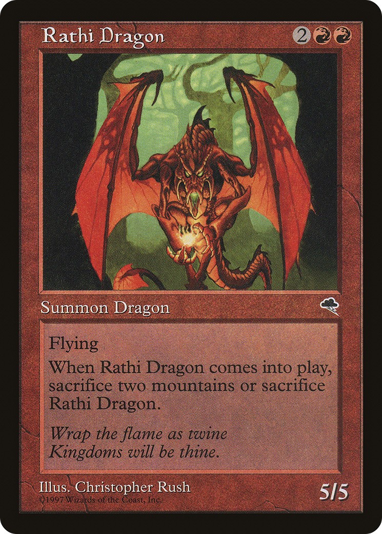 1997 Magic: The Gathering Tempest 1997 Magic: The Gathering Tempest #196 trading card