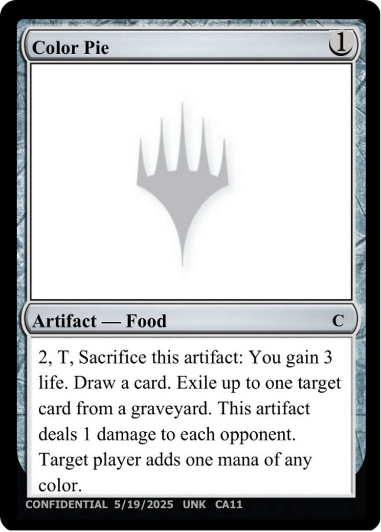 2025 Magic: The Gathering Unknown Event Color Pie #CA11b trading card