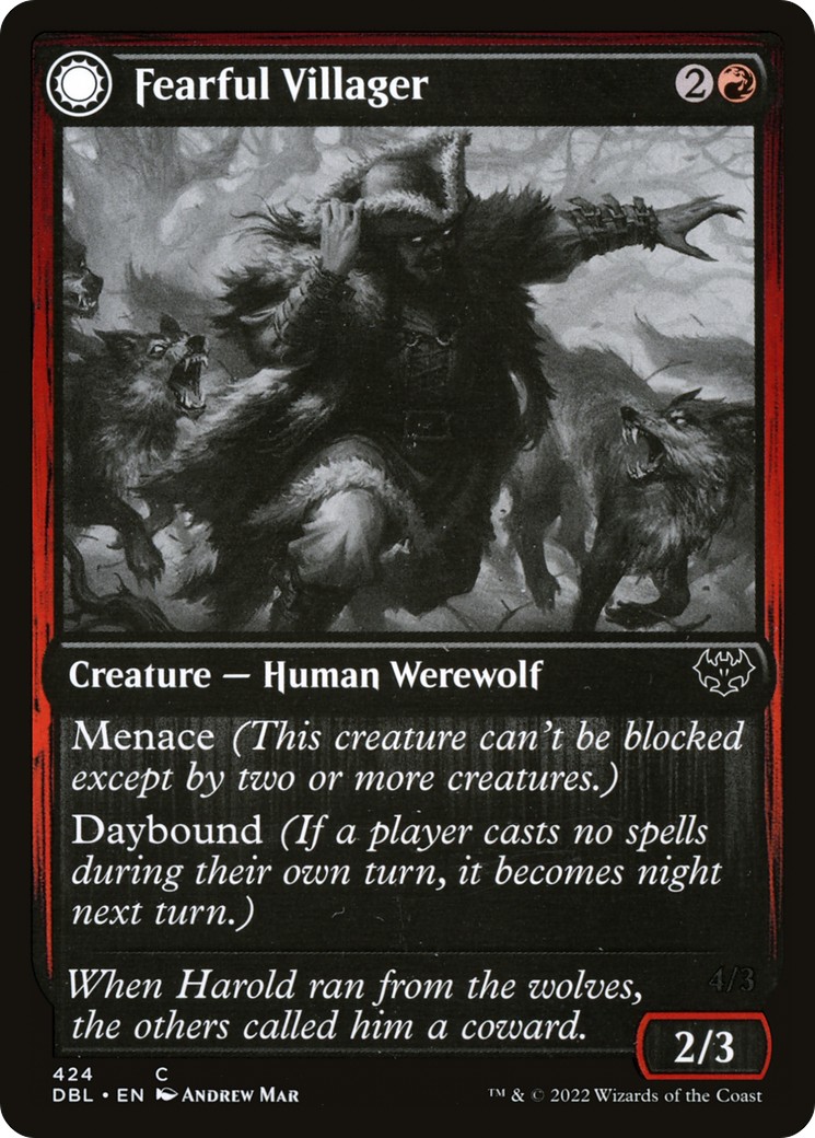 Fearful Villager // Fearsome Werewolf - Image 1