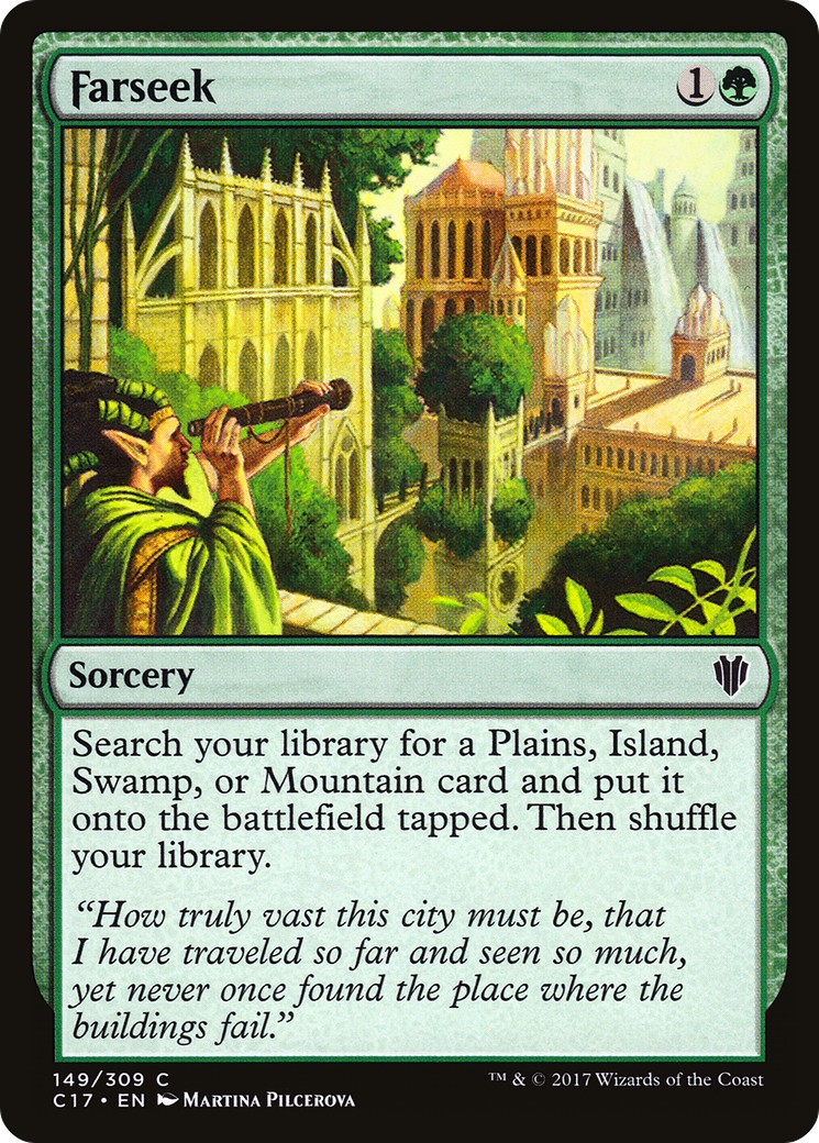2017 Magic: The Gathering Commander 2017 Farseek #149 trading card