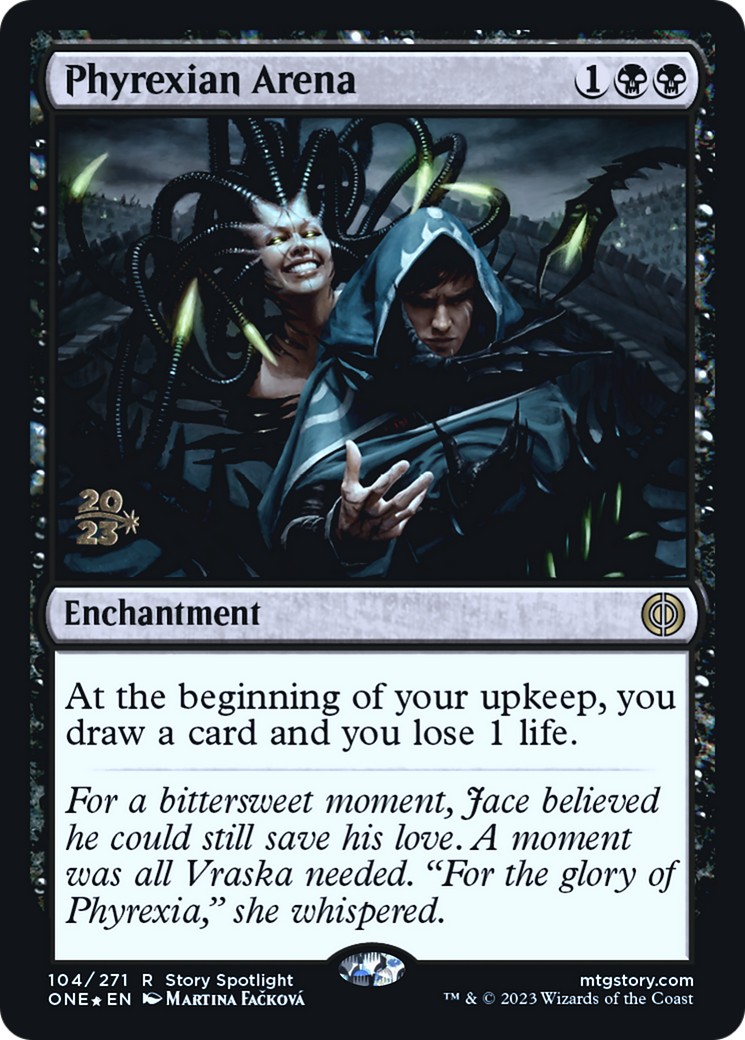 2023 Magic: The Gathering Phyrexia: All Will Be One Promos Phyrexian Arena #104s trading card