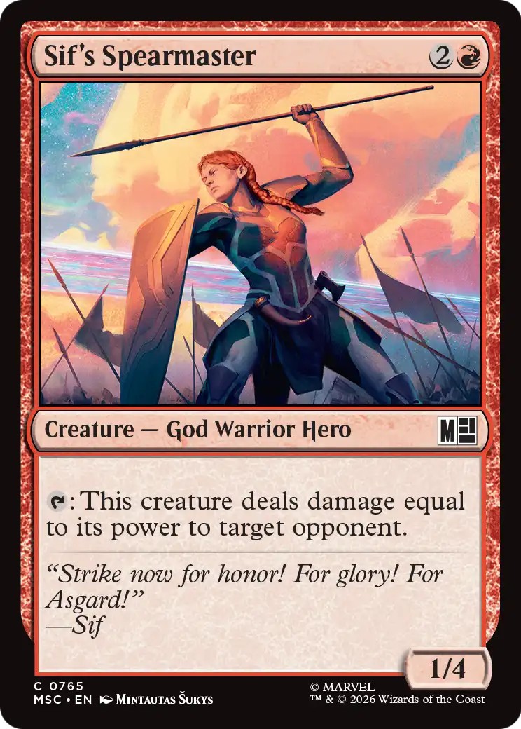 2026 Magic: The Gathering Marvel Super Heroes 2026 Magic: The Gathering Marvel Super Heroes #765 trading card