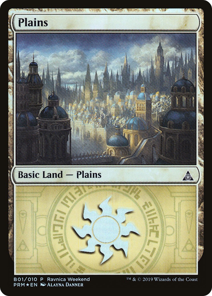 2019 Magic: The Gathering RNA Ravnica Weekend Plains #B01 trading card