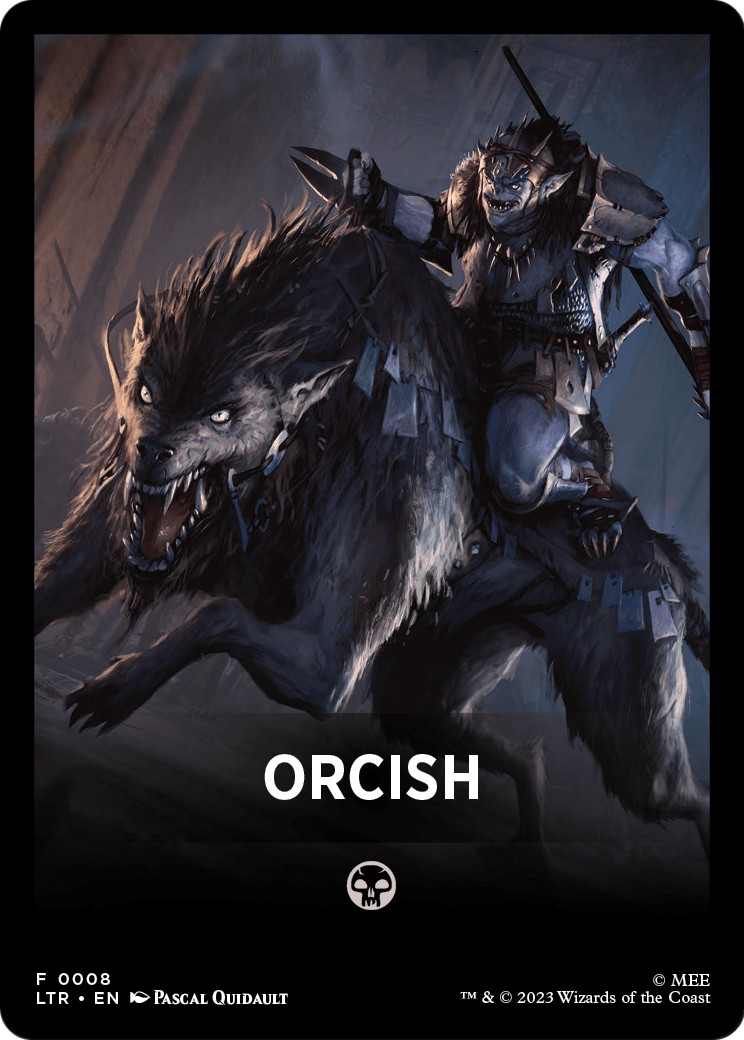 2023 Magic: The Gathering Tales of Middle-earth Front Cards Orcish #8 trading card