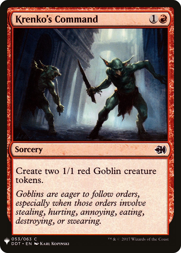 2019 Magic: The Gathering The List 2019 Magic: The Gathering The List #DDT-53 trading card
