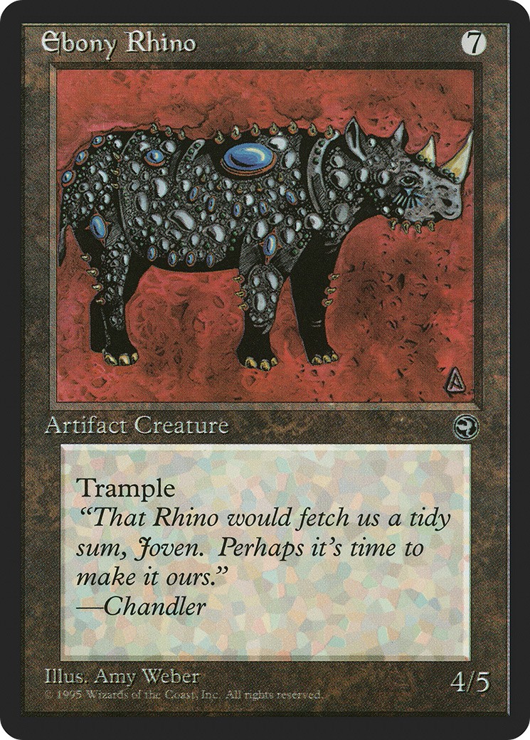Ebony Rhino - Image 1