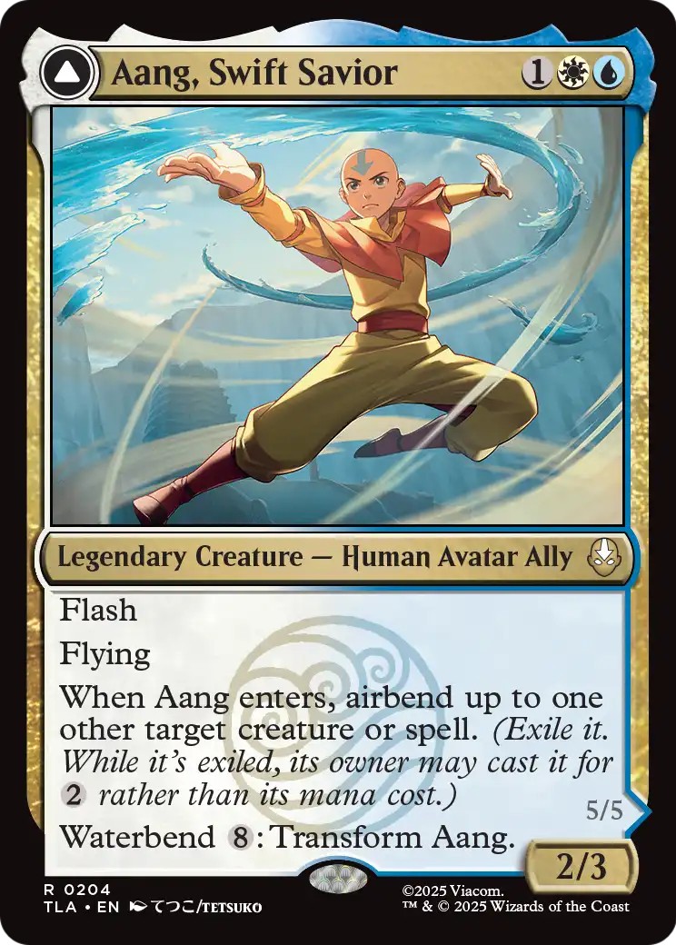 Aang, Swift Savior // Aang and La, Ocean's Fury - Image 1