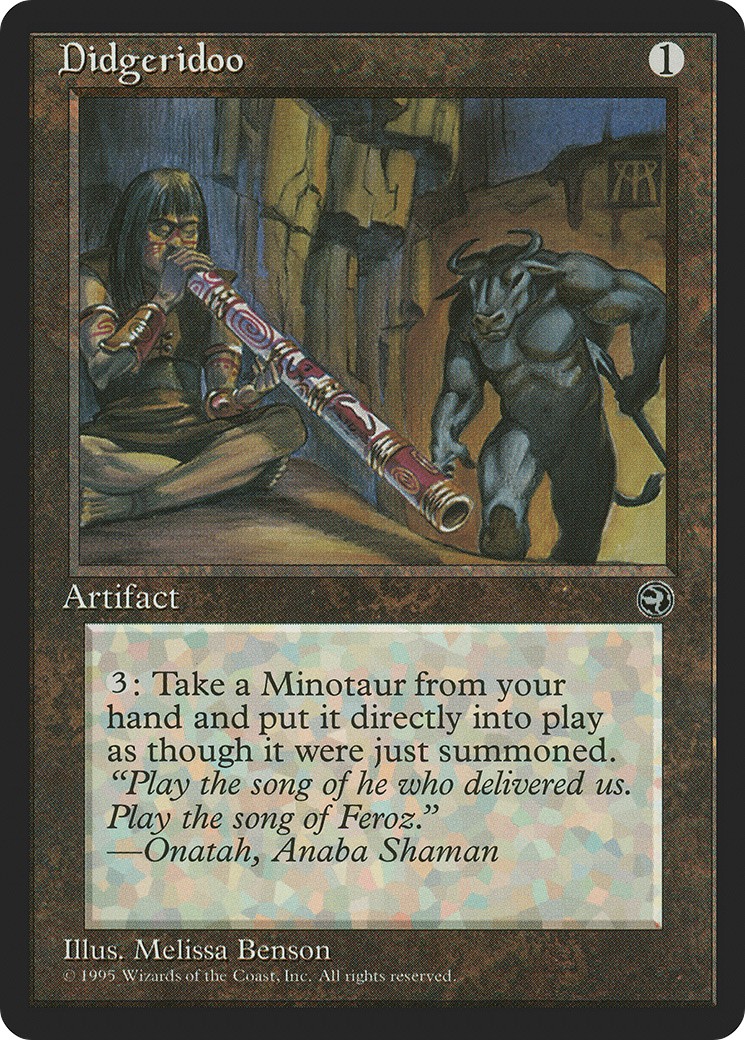 1995 Magic: The Gathering Homelands Didgeridoo #105 trading card