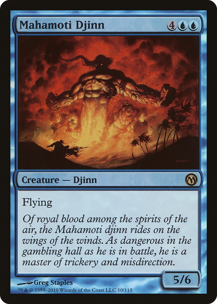 2010 Magic: The Gathering Duels of the Planeswalkers Mahamoti Djinn #10 trading card