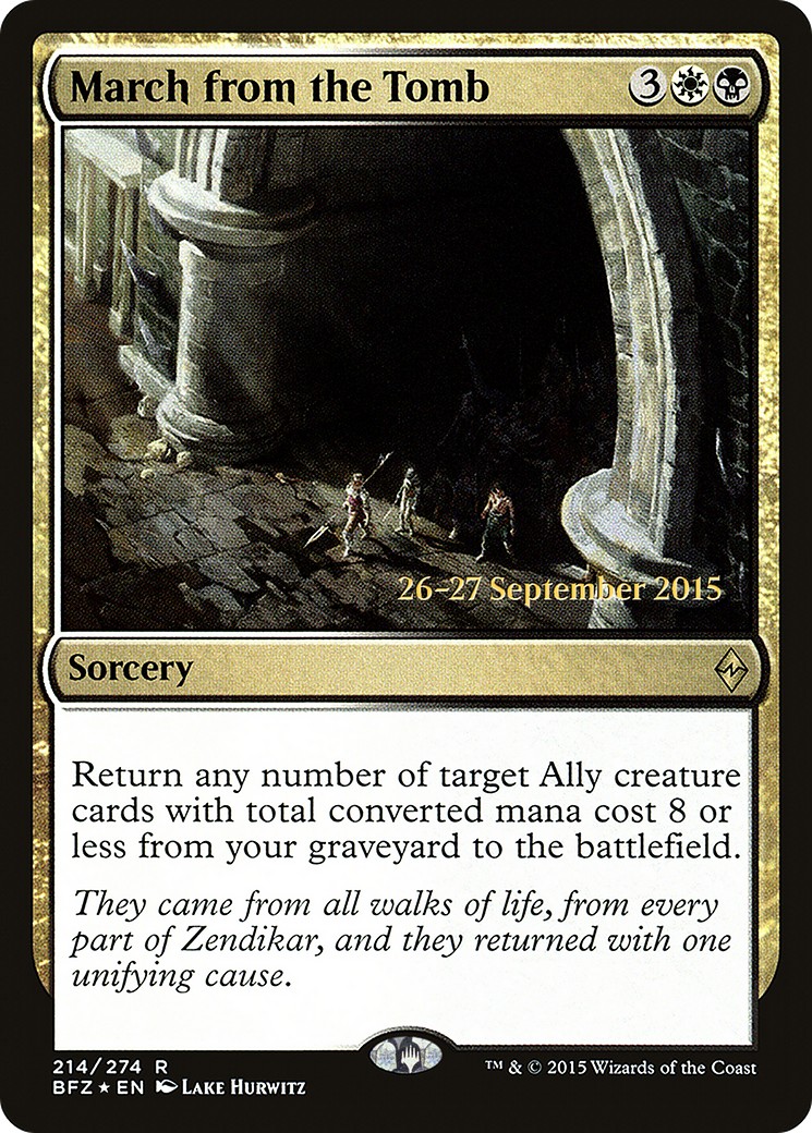 2015 Magic: The Gathering Battle for Zendikar Promos 2015 Magic: The Gathering Battle for Zendikar Promos #214s trading card