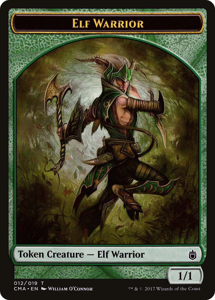 2017 Magic: The Gathering Commander Anthology Tokens Elf Warrior #12 trading card