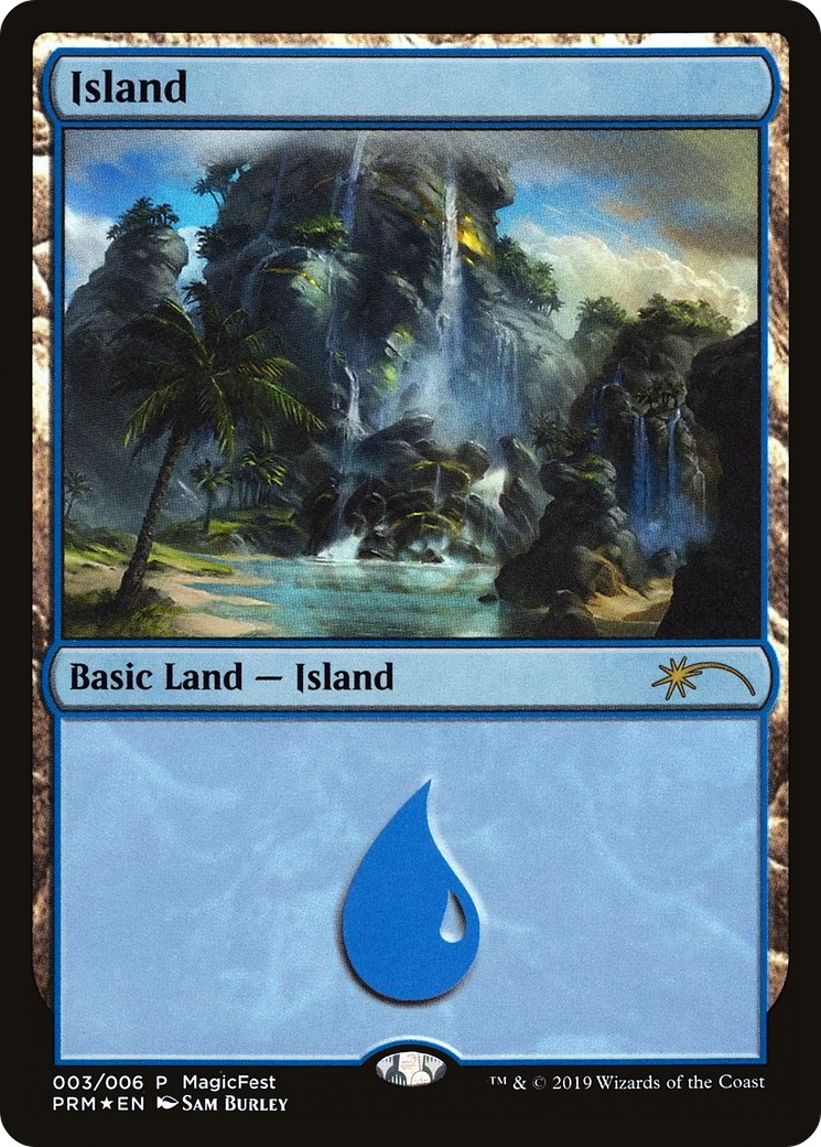 2019 Magic: The Gathering MagicFest 2019 Island #3 trading card