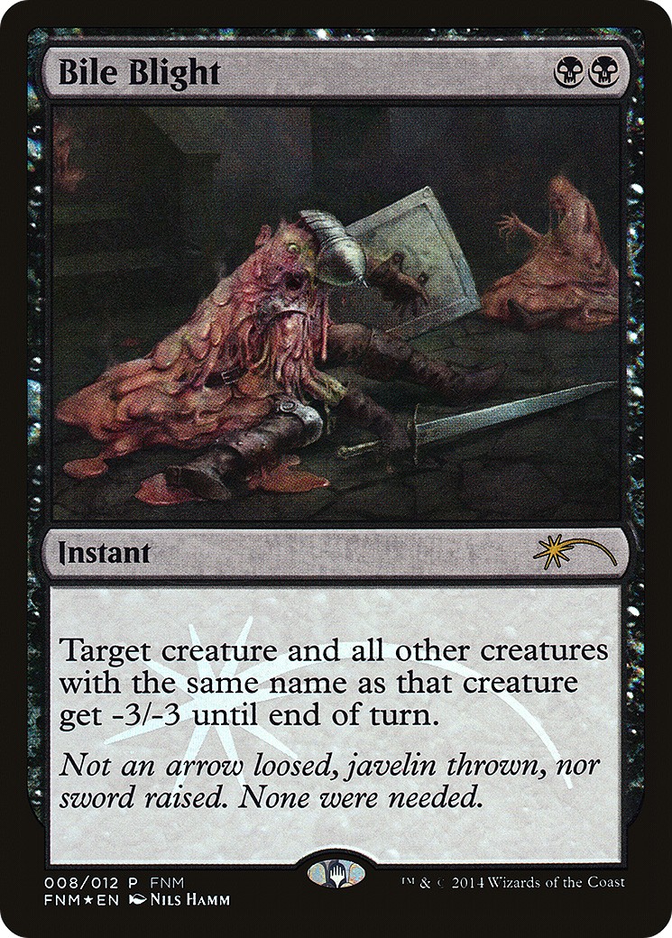 2014 Magic: The Gathering Friday Night Magic Bile Blight #8 trading card