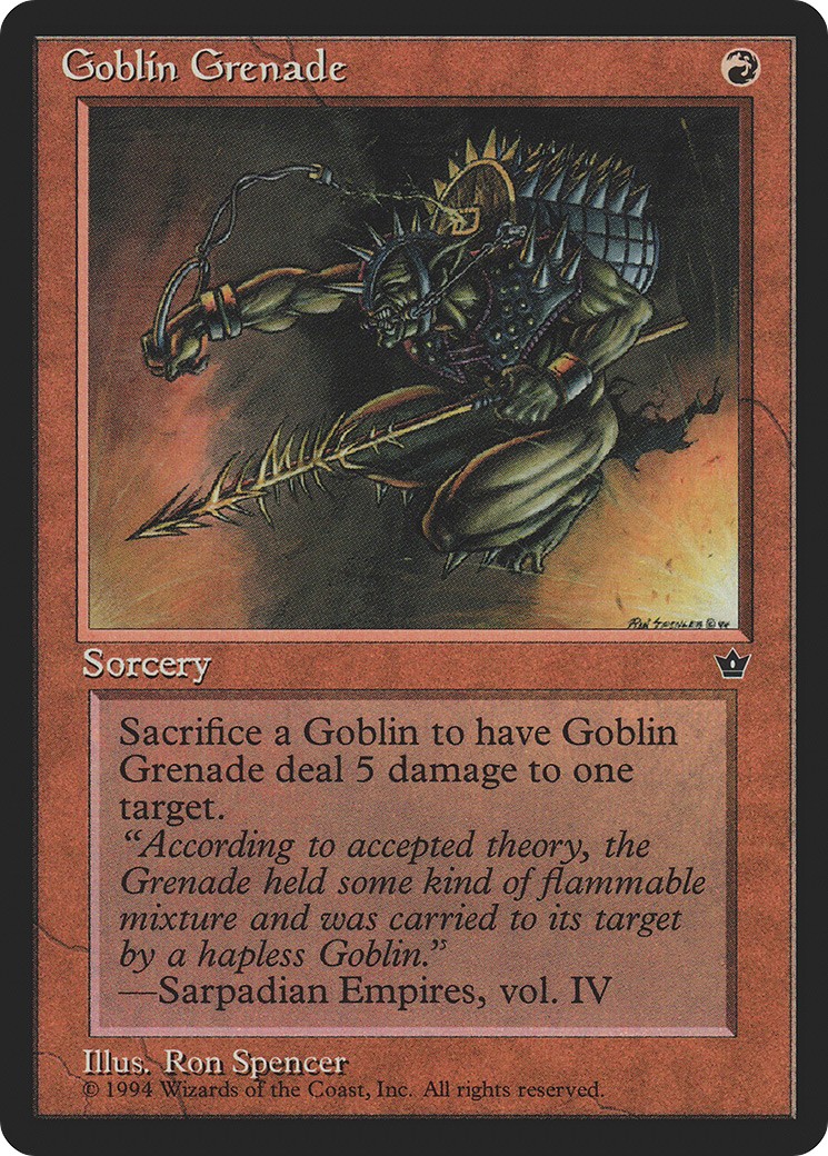 1994 Magic: The Gathering Fallen Empires 1994 Magic: The Gathering Fallen Empires #56a trading card